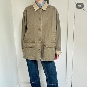 Vintage EUC made in USA field jacket / barn chore coat LL Bean sz S/M!